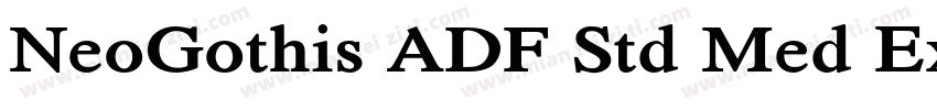 NeoGothis ADF Std Med ExtraBold字体转换